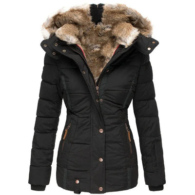 Gina Women's Coat | Plush Faux Fur Lining, Elegant Spring Design 0