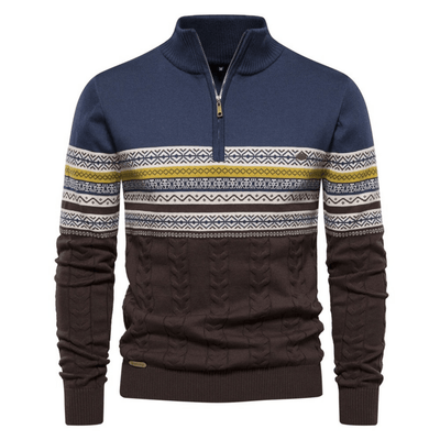 Jack Men's Half Zip Sweater | Classic Cable Knit Design 0