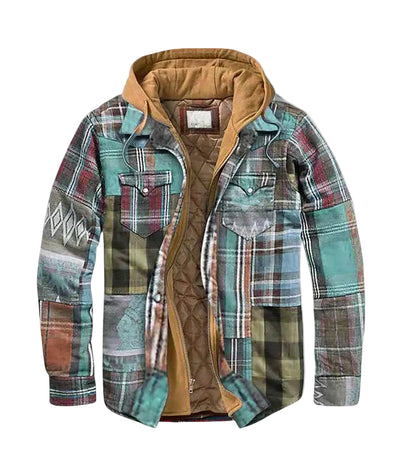 Jason Men's Jacket | Patchwork Check Design 0