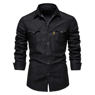 Jasper Men's Shirt | Premium Cotton Denim, Adaptive Fit 0