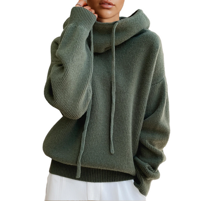 Sheila Women's Hooded Pullover | Cozy Knit 0